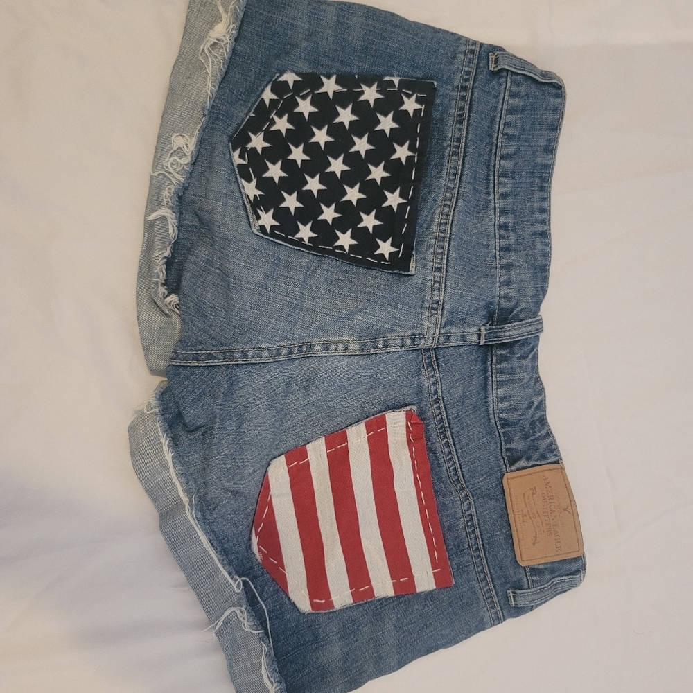 American Eagle Flag Pocket Shorts